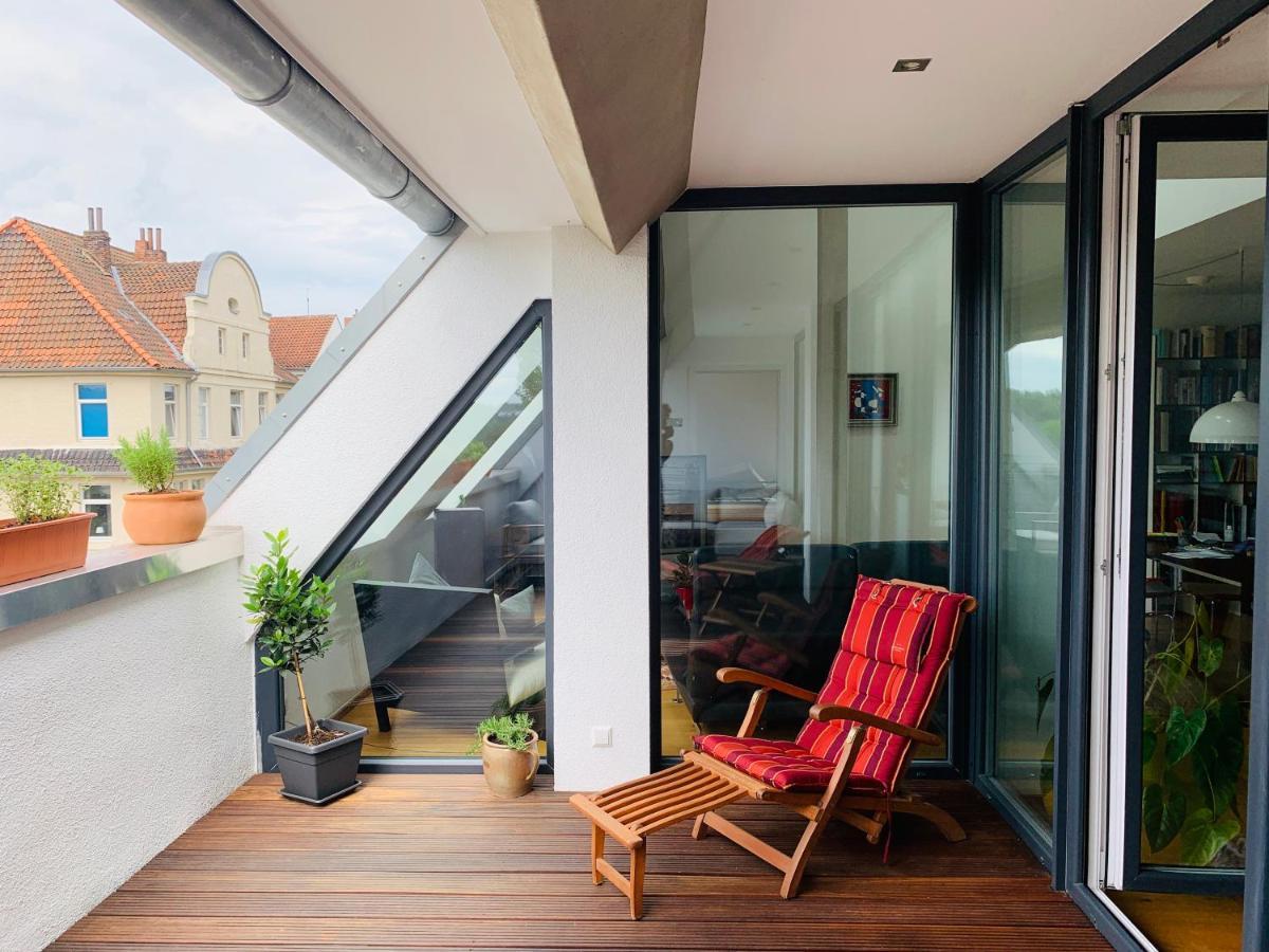 Apartmán Exklusives Penthouse Im Ehemaligen Bunker Hannover Exteriér fotografie
